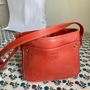 Vintage red Gucci bucket bag